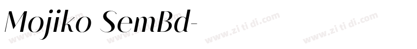 Mojiko SemBd字体转换